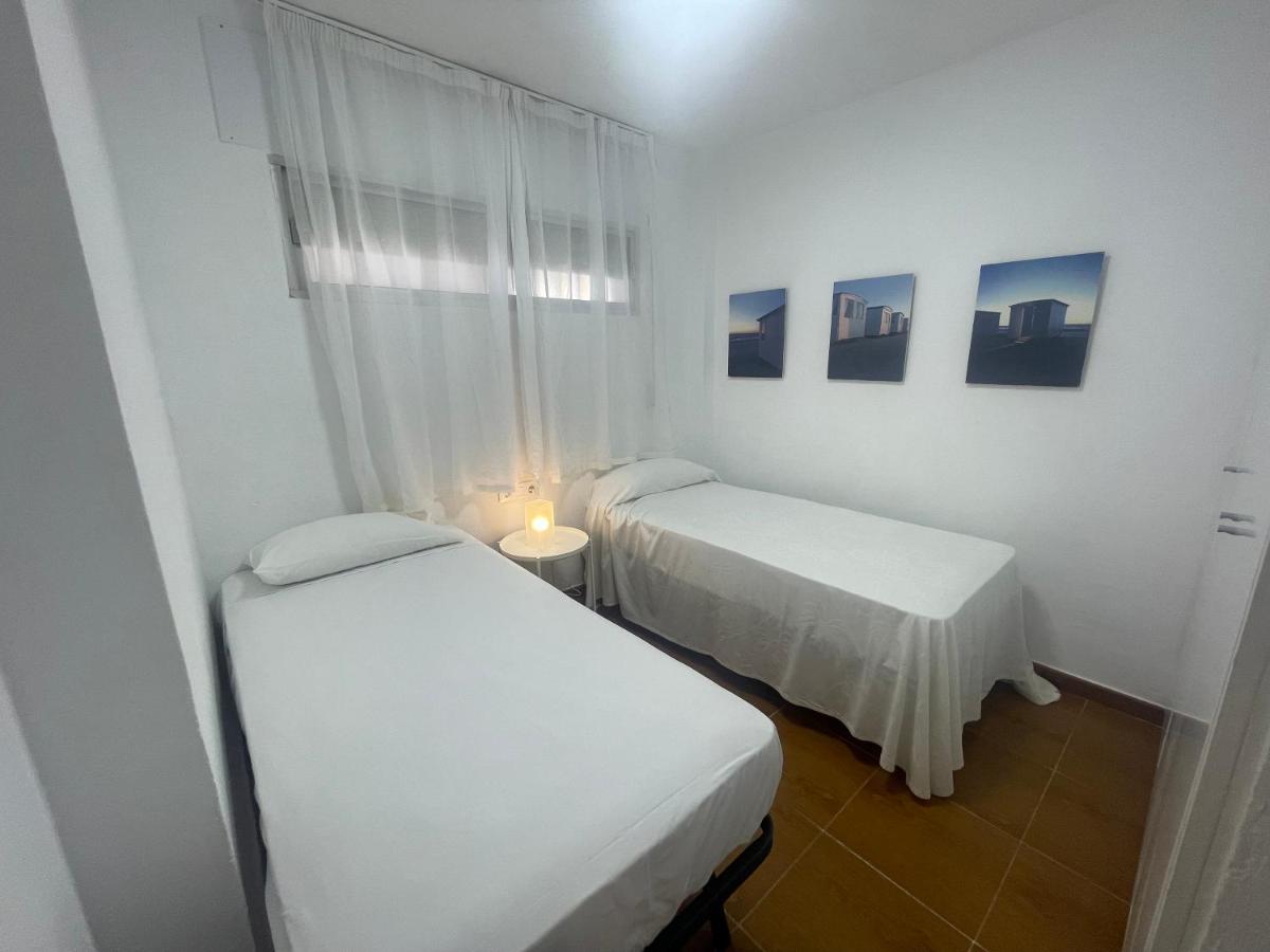Apartamento La Mar De Cerca. Terraza Vistas Mar. 1ª Linea Playa Cádiz Eksteriør billede